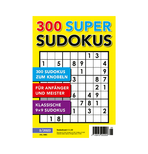 300 Super Sudokus